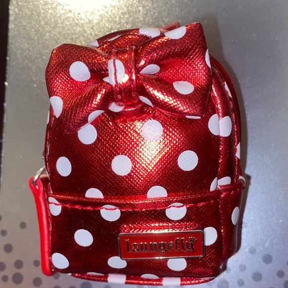 Disney nuiMOs Loungefly Minnie Mouse Red Polka Dot Backpack - Picture 6 of 12